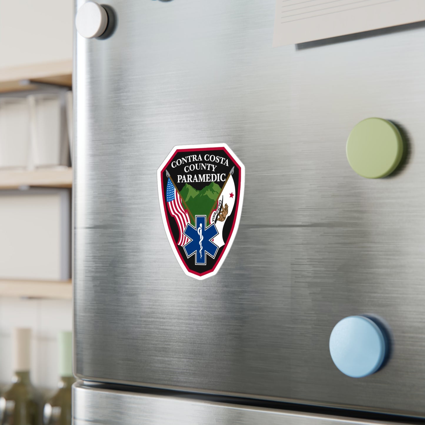 Contra Costa County Paramedic Sticker | Vinyl Decal Kiss-Cut