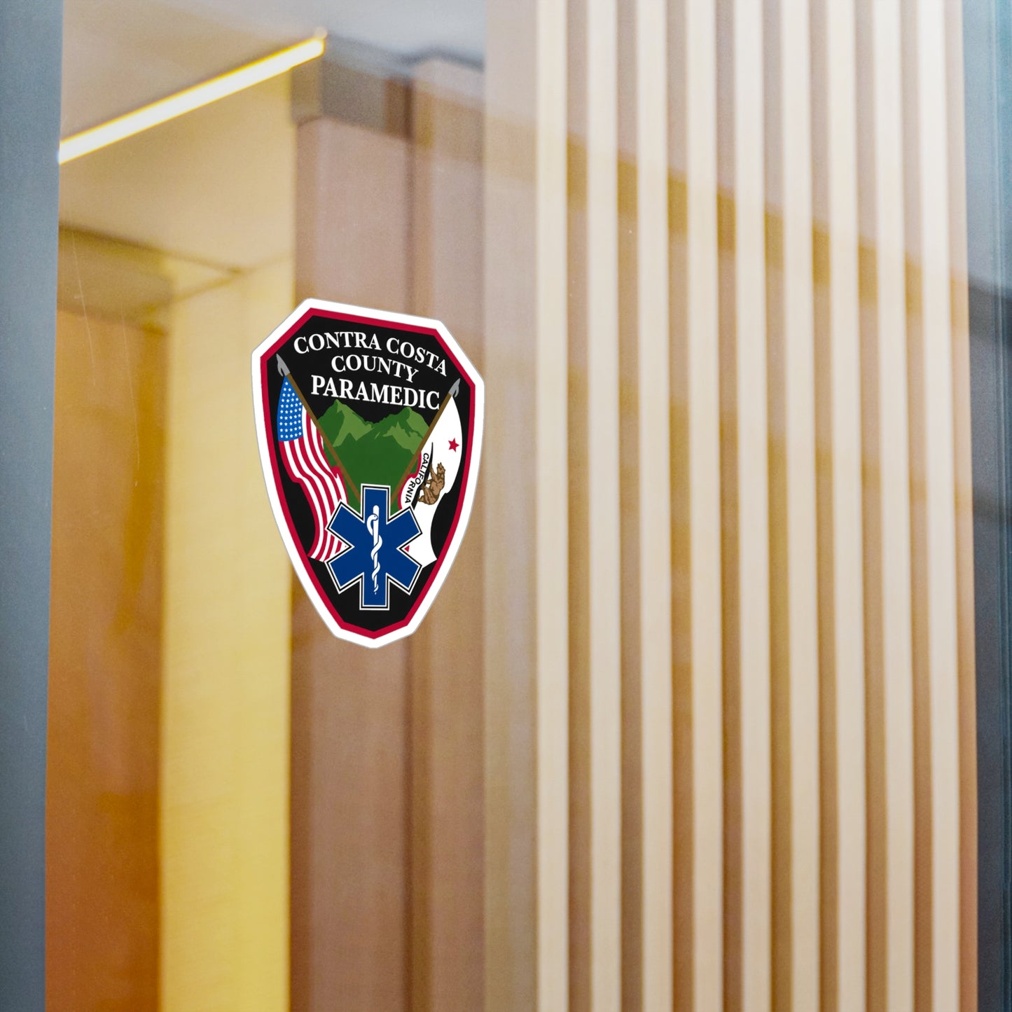 Contra Costa County Paramedic Sticker | Vinyl Decal Kiss-Cut