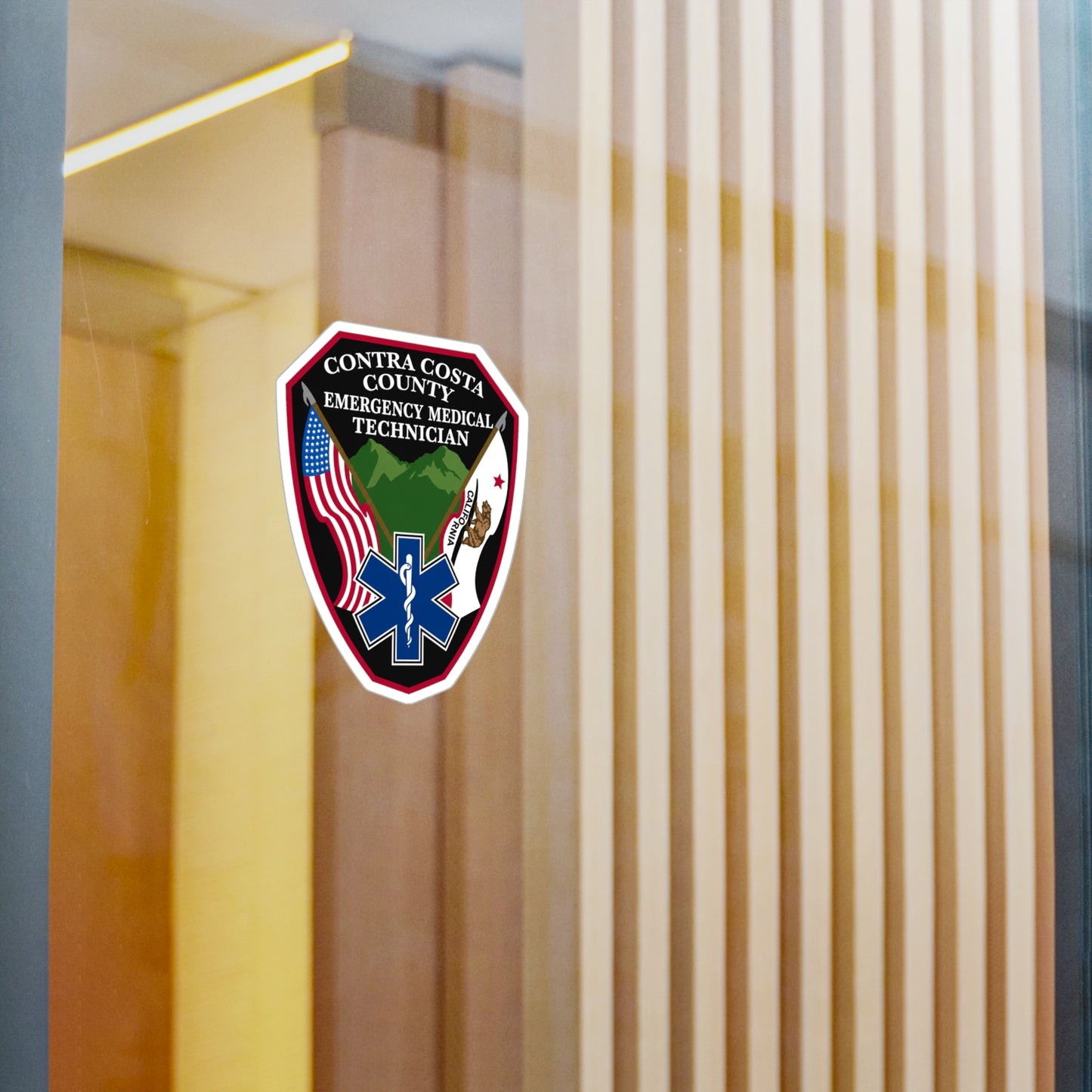 Contra Costa County Emergency Medical Technician Sticker | Vinyl Decal