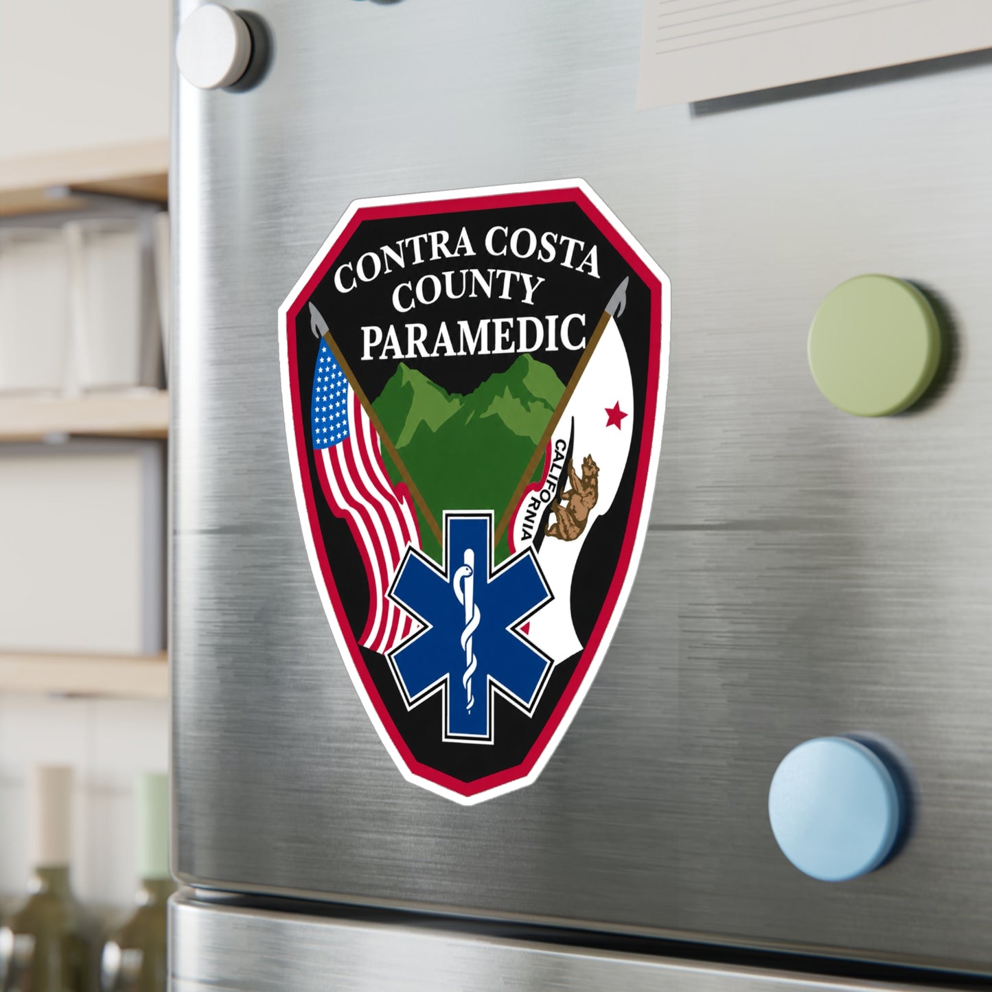 Contra Costa County Paramedic Sticker | Vinyl Decal Kiss-Cut