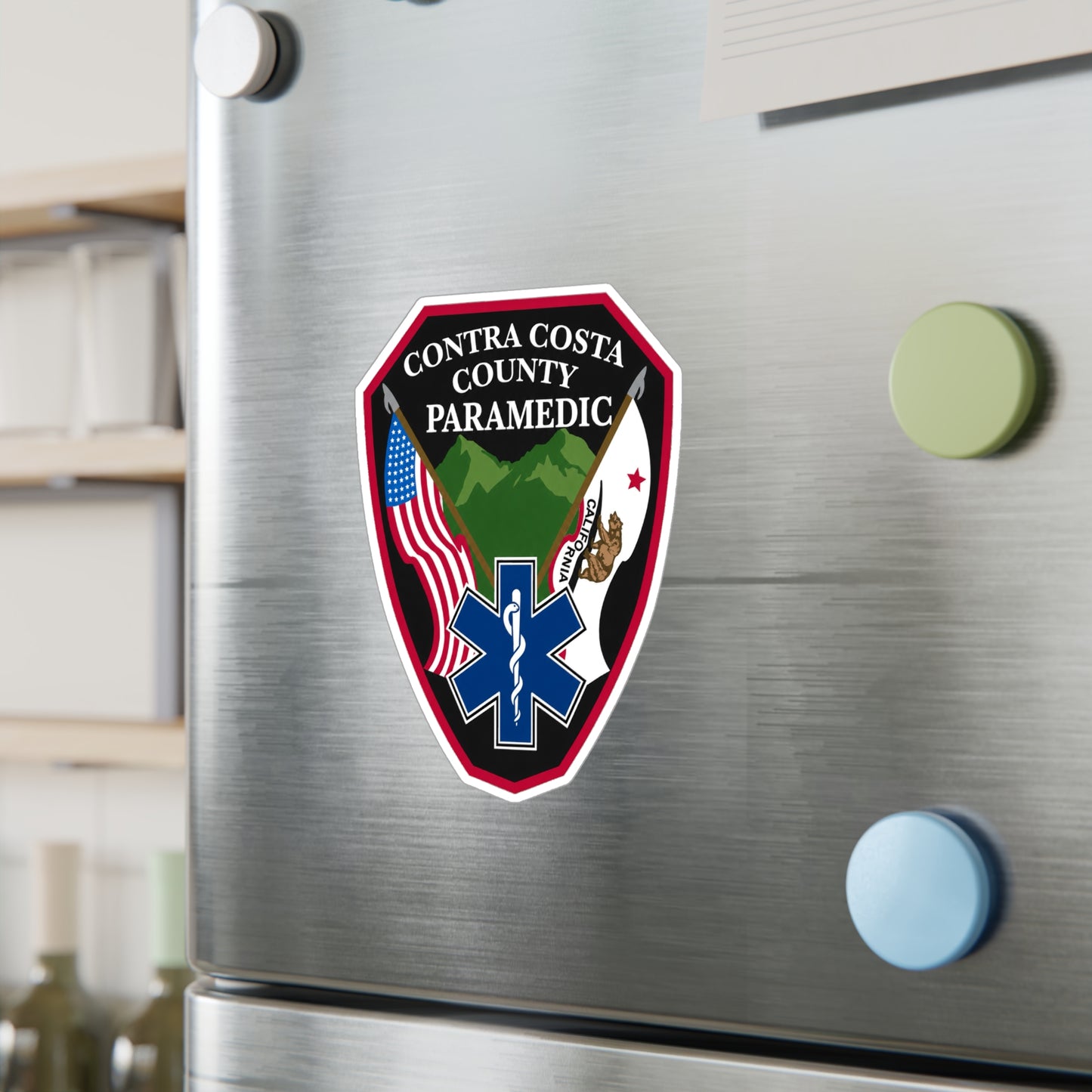 Contra Costa County Paramedic Sticker | Vinyl Decal Kiss-Cut