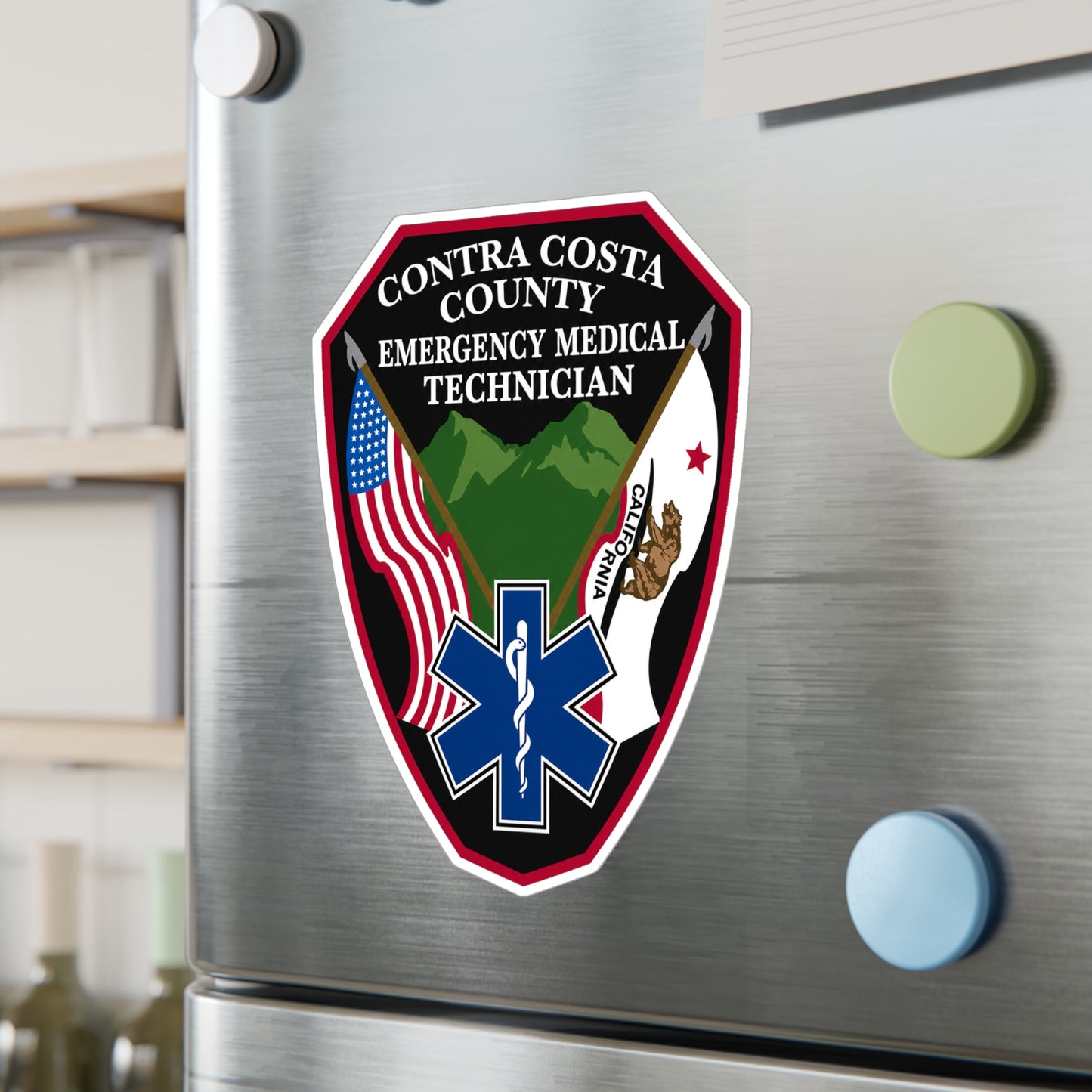 Contra Costa County Emergency Medical Technician Sticker | Vinyl Decal