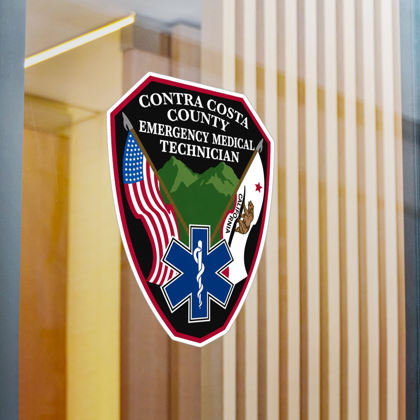 Contra Costa County Emergency Medical Technician Sticker | Vinyl Decal