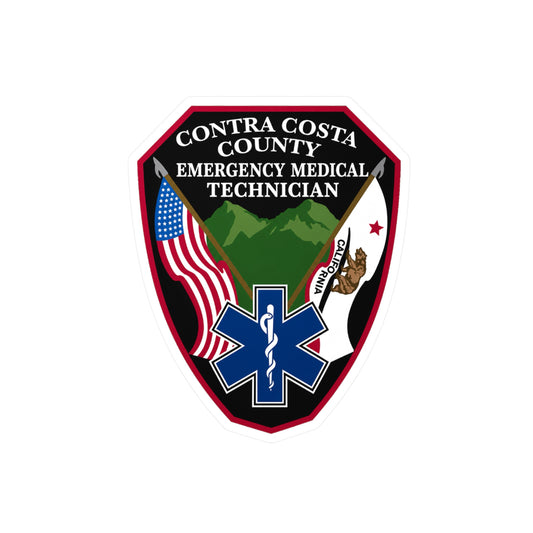 Contra Costa County Emergency Medical Technician Sticker | Vinyl Decal
