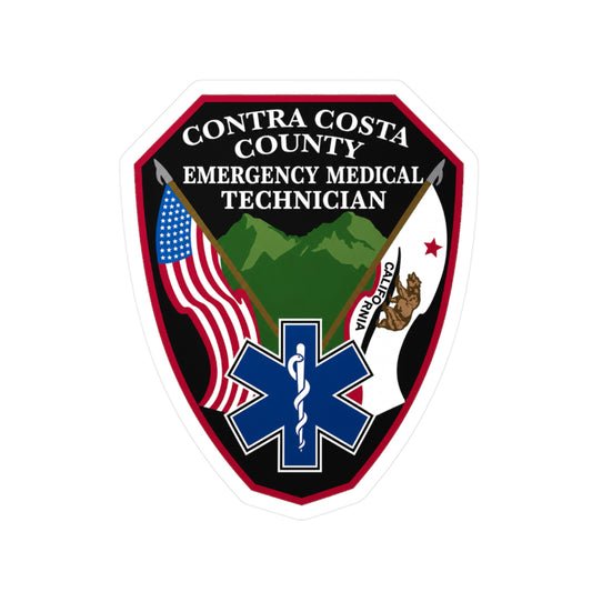 Contra Costa County Emergency Medical Technician Sticker | Vinyl Decal