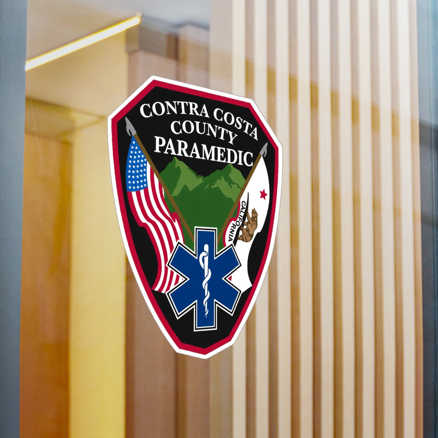 Contra Costa County Paramedic Sticker | Vinyl Decal Kiss-Cut