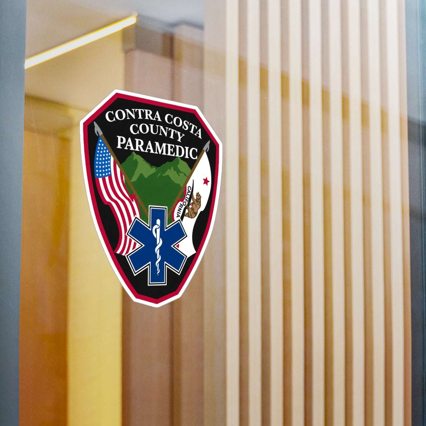 Contra Costa County Paramedic Sticker | Vinyl Decal Kiss-Cut