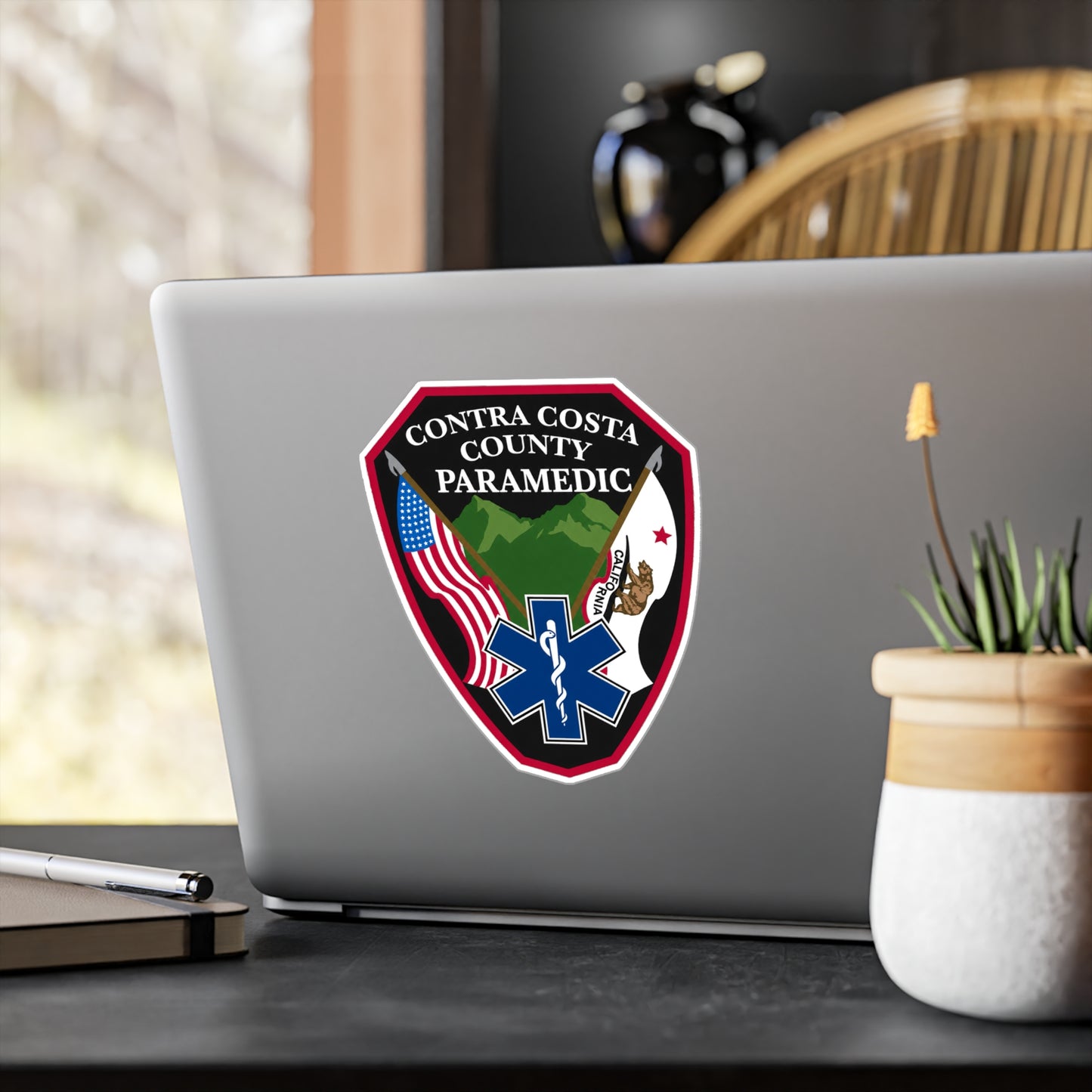 Contra Costa County Paramedic Sticker | Vinyl Decal Kiss-Cut