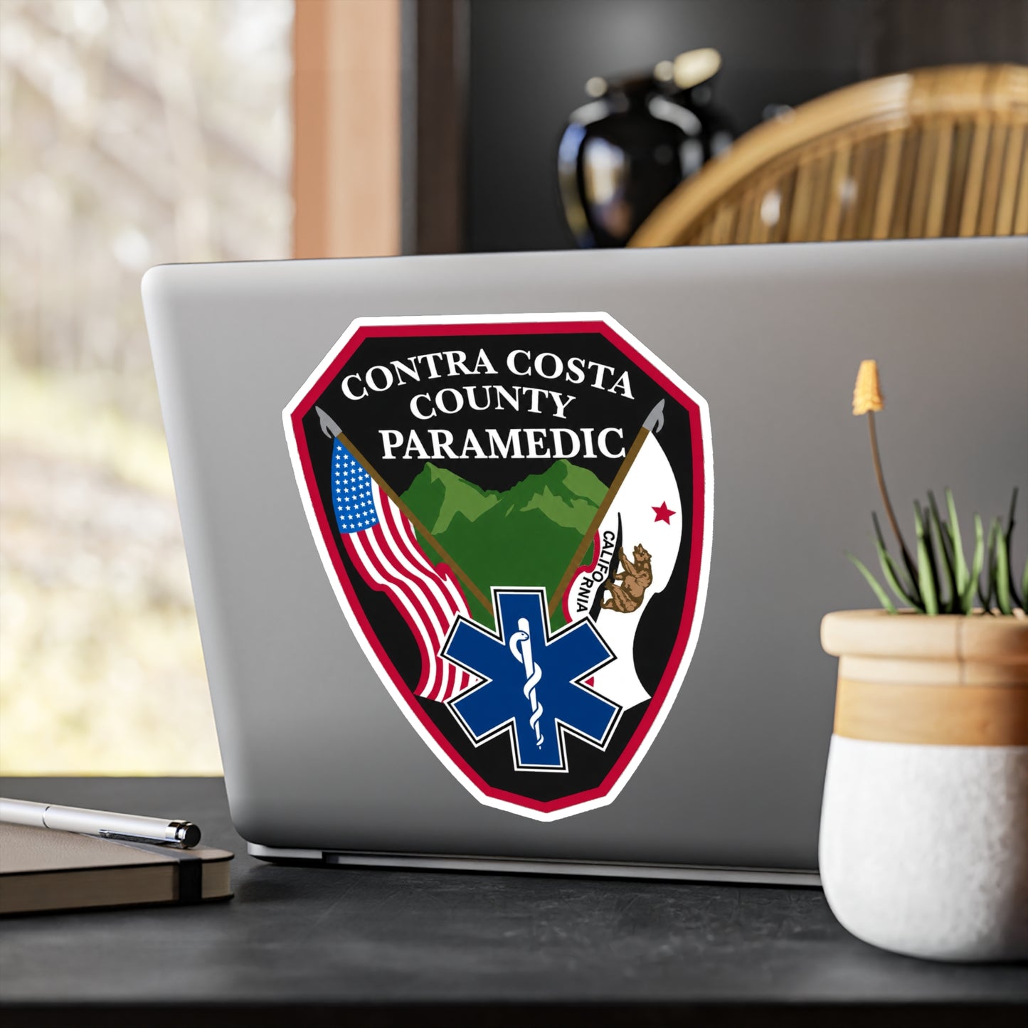 Contra Costa County Paramedic Sticker | Vinyl Decal Kiss-Cut