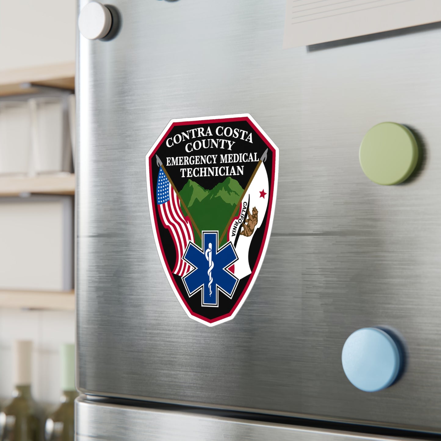 Contra Costa County Emergency Medical Technician Sticker | Vinyl Decal