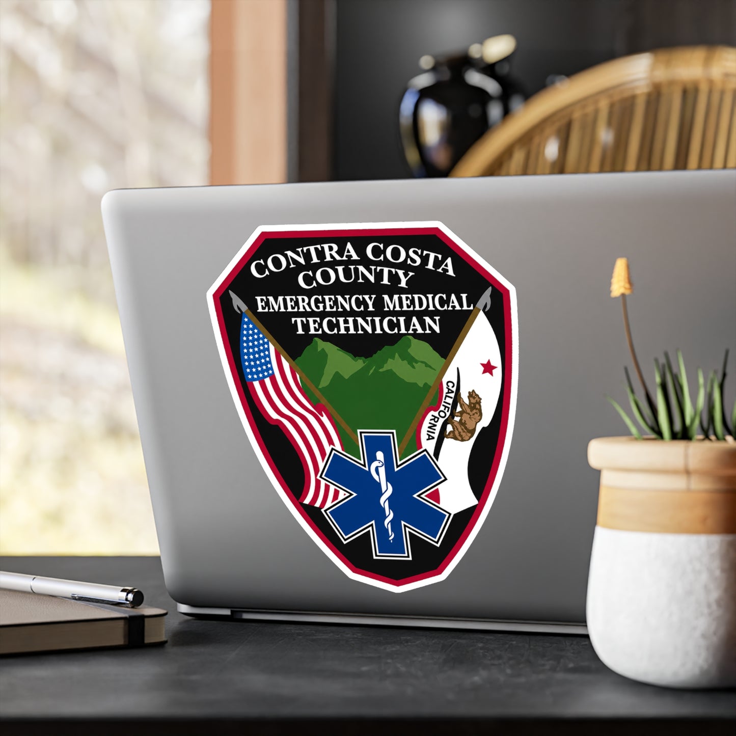 Contra Costa County Emergency Medical Technician Sticker | Vinyl Decal