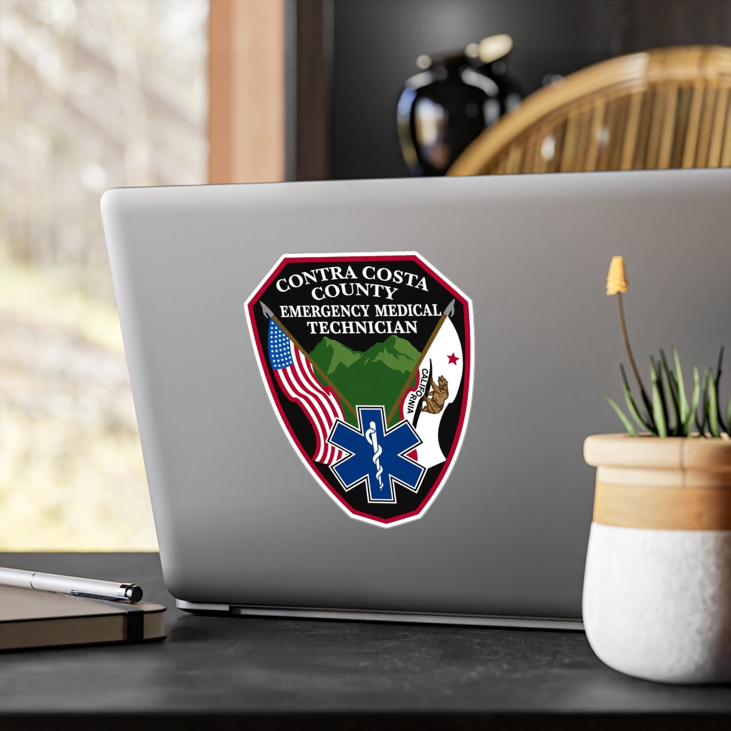 Contra Costa County Emergency Medical Technician Sticker | Vinyl Decal