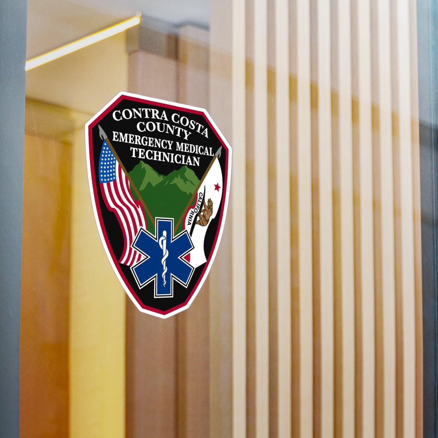 Contra Costa County Emergency Medical Technician Sticker | Vinyl Decal